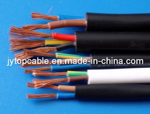  Conductor de cobre con aislamiento de PVC flexible Cable eléctrico para H03VV-F H05VV-F