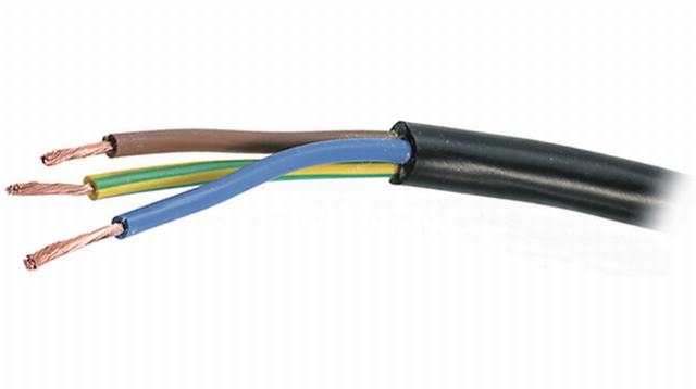 Cable h05vv-f 3g0,75 mm² 3x0.75 fil electrique souple h05vvf 3 fils 0,75mm2  ø7mm (le mètre) secteur