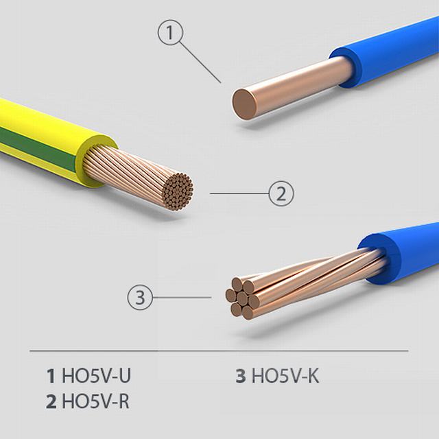  H07V-K de cobre aislados con PVC, alambre y cable flexible