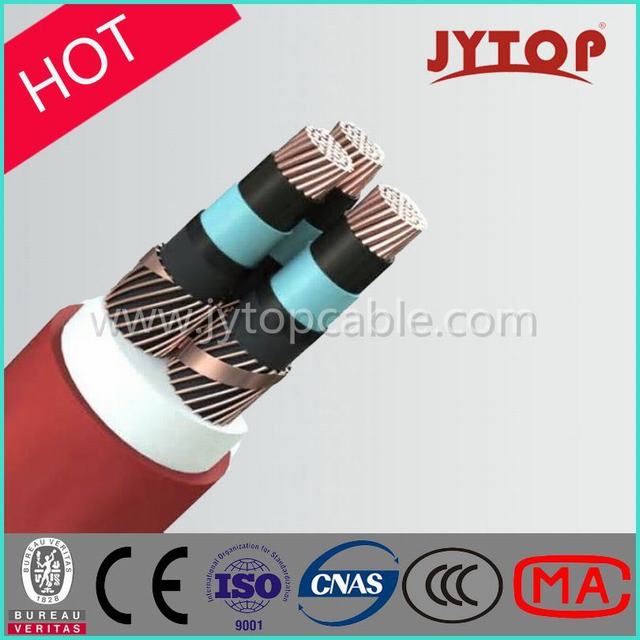  Hv tres núcleos de alta tensión XLPE de cobre del cable de alimentación aislado