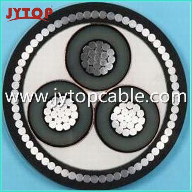 High Voltage18/30kv Aluminum Conductor XLPE Insulated Steel Wire Armored Cable