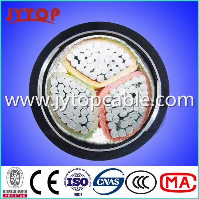 Hv Aluminum Conductor XLPE Insulated Electric Cable with 3 Cores