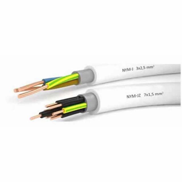  Kabel Nym Nym J 300/500V Funda de PVC de aislamiento de PVC de cobre del cable de alimentación eléctrica
