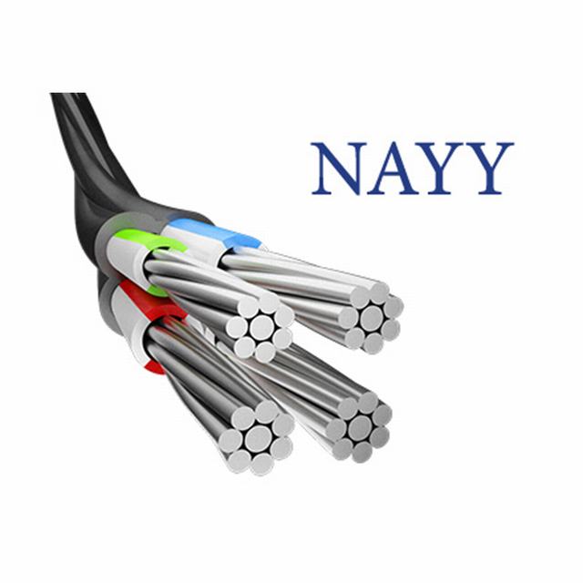  Baja tensión Nayy Conductor de aluminio recubierto de PVC aislante XLPE Cable de alimentación