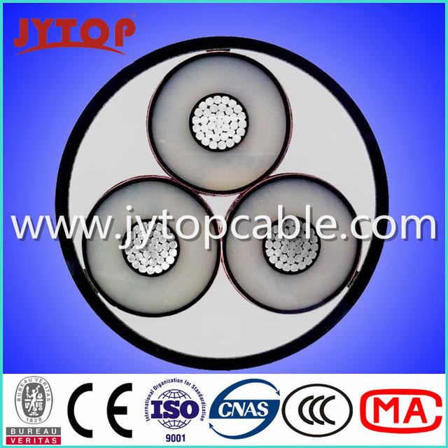 Medium Voltage Cable 15kv Aluminum Cable 3X95mm with Ce Certificate