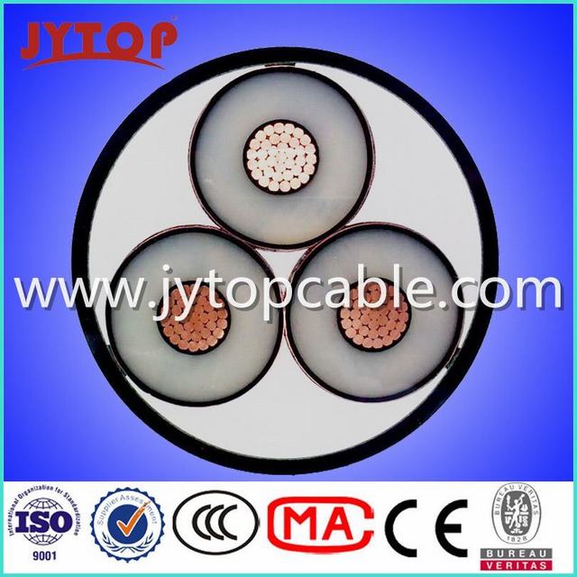  Mv 15kv el Cable de cobre 3x120mm con certificado CE