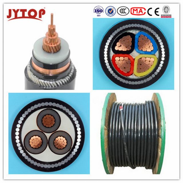  N2xsy низкое напряжение XLPE/PVC изолированных медных провода бронированные кабель питания