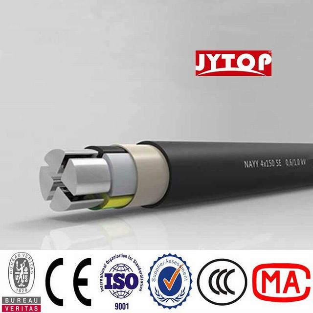 Nayy Cable Nyy XLPE Insulated Sta Armored PVC Sheathed Power Cable N2xy