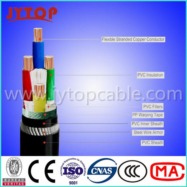  Nayy-J 0.6/1kv cabo de alimentação de PVC para calha DIN/VDE Standard
