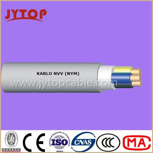  Nvv (NYM) aislamiento de PVC cables multi-core con Conductor de cobre