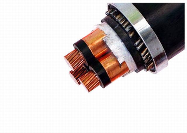  18/30kv XLPE de Media Tensión de tres núcleos de cobre aislado de Cable Fr-Pvcpower