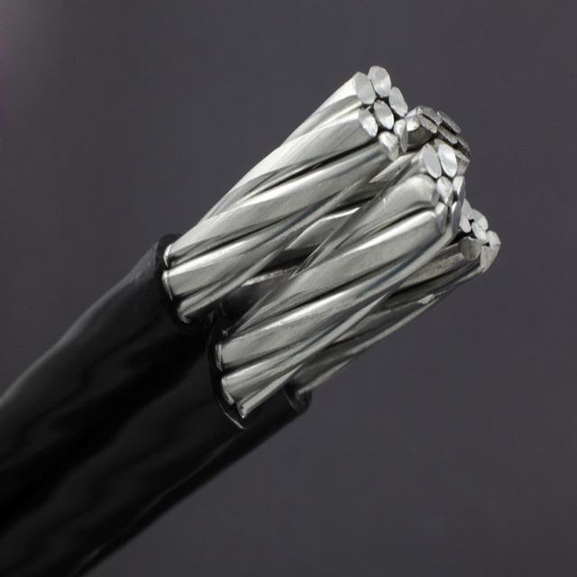    Câble EN POLYÉTHYLÈNE RÉTICULÉ ACSR en aluminium 3*1/0AWG Câble ABC