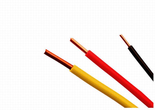  Пользовательские цвета электрический кабель провод с одним ядром ПВХ изоляцией кабель 450 / 750 V