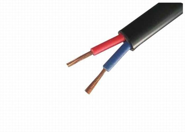  Double-Cores núcleos aislados en PVC flexible Rvv Cable de 1,5 mm2 de 2,5 mm2 4mm2