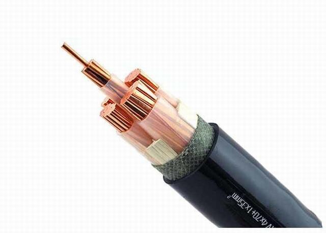  Четыре основных XLPE изолированный кабель питания медная лента щит электрический короткого замыкания кабеля