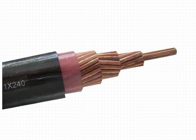  Funda de PVC Conductor de cobre con aislamiento XLPE 300mm cable de núcleo único