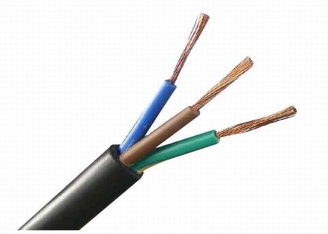  Los núcleos de Triple núcleos aislados en PVC flexible Rvv Cable de 1,5 mm2 de 2,5 mm2 4mm2 fabricado en China