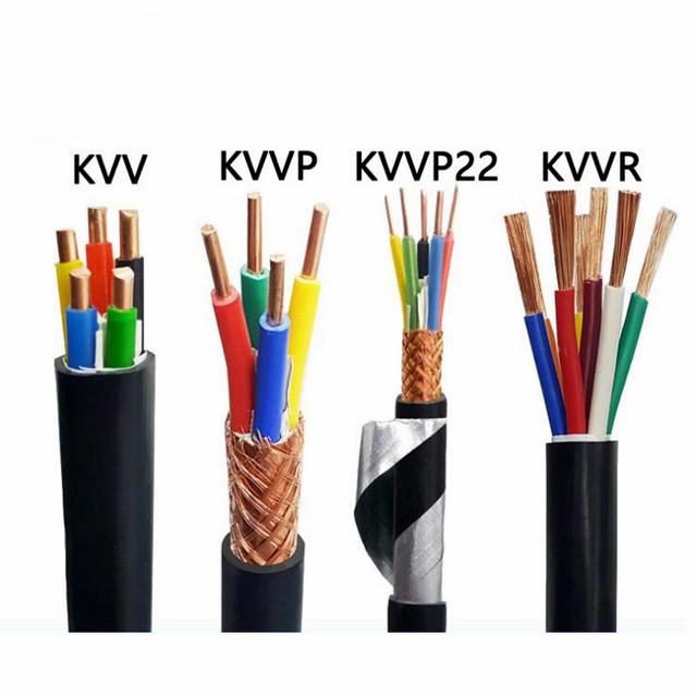 
                                 Le fil électrique souple 0,5 Sqmm Conducteurs multibrins en cuivre PVC Zr-Kvv blindé Câble de commande                            