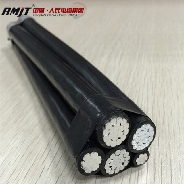  0.6/1 Kv Surcharge en aluminium/polyéthylène réticulé Antenne Câble ABC groupés