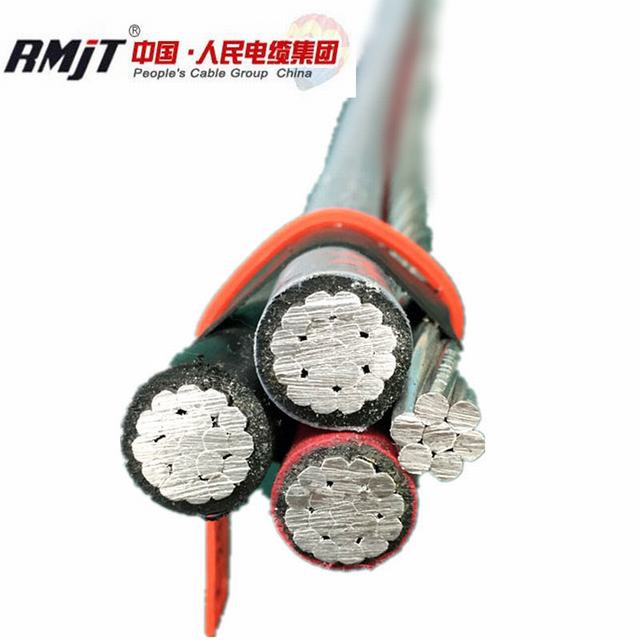 0.6/1kv XLPE eléctrico conductor de aluminio/aislamiento PE Cable ABC