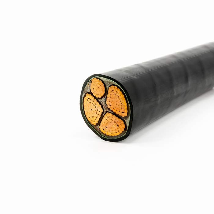 
                                 0.6-35kv XLPE Yjv Cable de alimentación de 4X50 Funda de PVC aislamiento XLPE Cable de alimentación de cobre                            