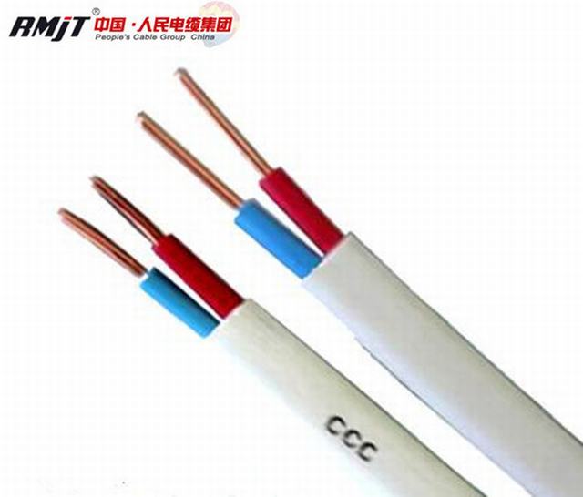 0,75 mm2 1mm2 H03VV-F H05VV-F de Conductor de cobre de cable eléctrico plana
