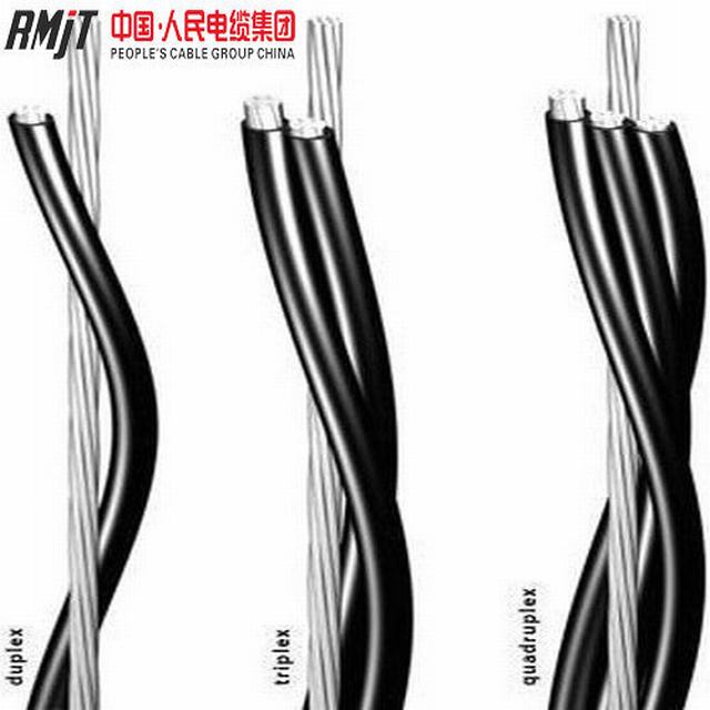 1/0AWG 2/0AWG 4/0AWG Service Drop Wire Twisted Aluminum ABC Cable