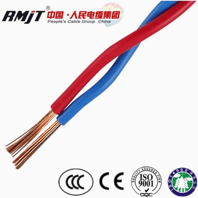 
                                 1.5Mm câble torsadé 2 conducteurs de cuivre isolés en PVC Câble électrique                            
