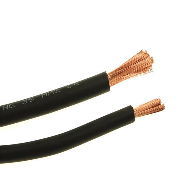 
                                 16mm2 25mm2 50mm2 H07RN-F néoprène isolant en silicone souple de la gaine des câbles électriques de puissance sur le fil de cuivre aluminium recouvertes de caoutchouc du câble de soudage pour machine à souder                            