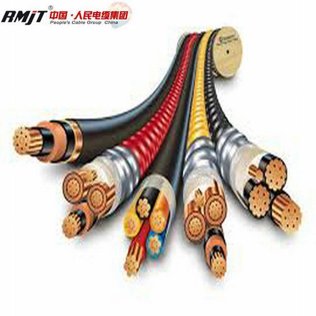  2/3/4 núcleos de baja tensión aislados en PVC cables subterráneos blindados