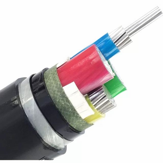 
                                 3, 4 Core Yjlv22 os cabos do fio de alimentação elétrica flexível                            