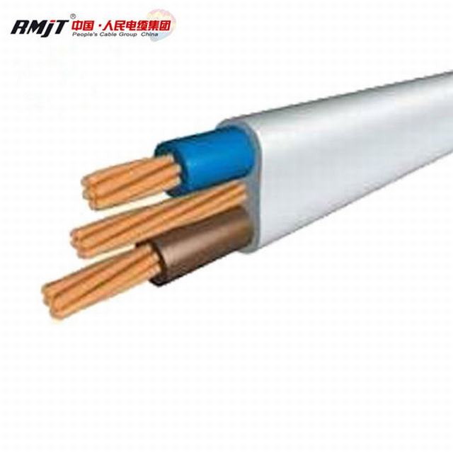  300/500V de 3 núcleos aislados en PVC y el cable plano recubierto de PVC