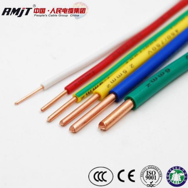  300/500V 450/750V isolant en PVC le fil électrique H07V-U 1.5mm 2.5mm