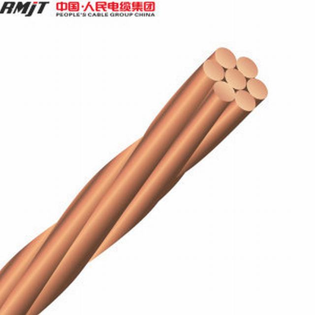  Conductor de cobre desnudo dibujado duro trenzado de cobre el cable de masa
