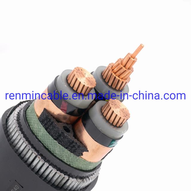 
                                 China 3 Core 4 Core 16mm 35mm 50mm a 95mm de fio de aço de condutores de cobre com isolamento de PVC blindados cabo de alimentação                            