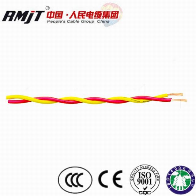 China Supplier 2 Core Rvs Flexible 300/300V PVC Twisted Stranded Copper Wire