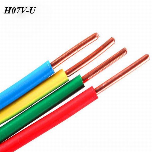 
                                 Conductor de cobre de H05V-R H05V-K H07V-K H07V-R H03VV-F de la Construcción de cable flexible                            