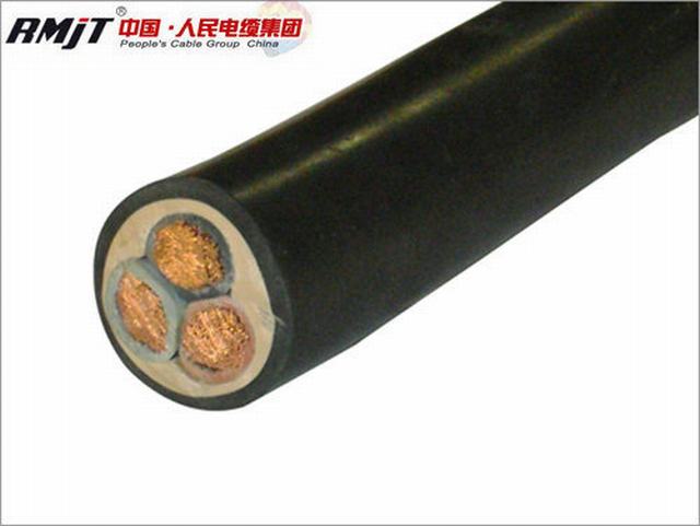  Cable de fibra óptica H05RR-F recubierto de goma flexible Cable Flexible de cobre rojo de alambre y cable de goma