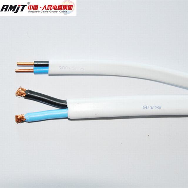  Le fil électrique conducteur en cuivre plat fil isolé PVC
