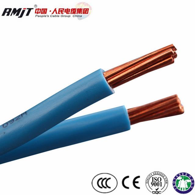  Condutor de cobre flexível H05V-V H05V-R H05V-K a construção de fio eléctrico com bainha de PVC