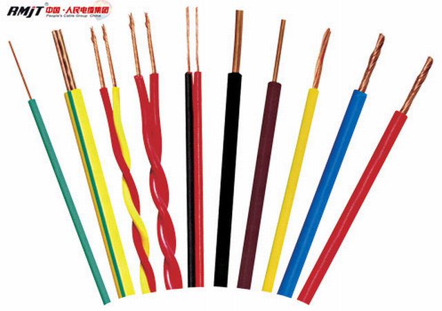 Los cables eléctricos flexibles de aislamiento de PVC Conductor de cobre de la Construcción de cable H07V-K