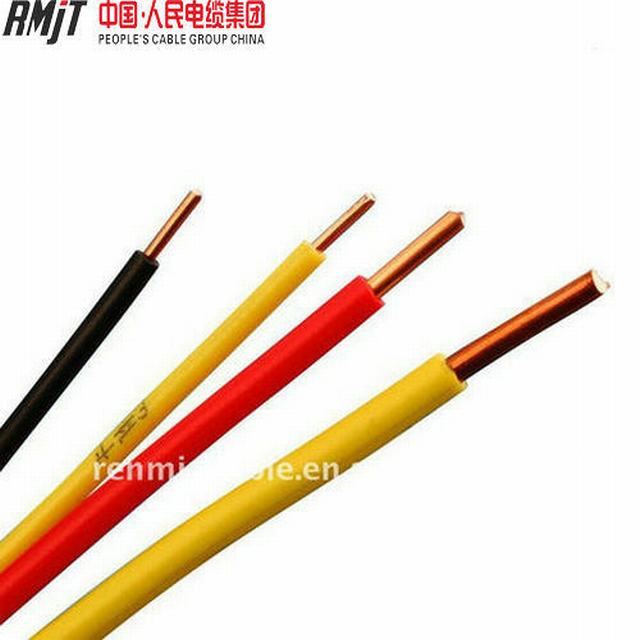  H07V-U de 1,5 mm de núcleo de cobre recubierto de PVC de 2,5 mm de cable eléctrico Cable edificio