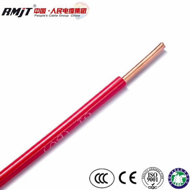  Alta calidad de 450/750V aislados con PVC, la construcción de alambre de cobre