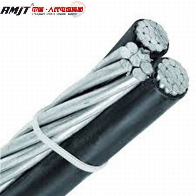  Tensão baixa sobrecarga de condutores de alumínio cabos agrupados de antena, cabo ABC com preço barato