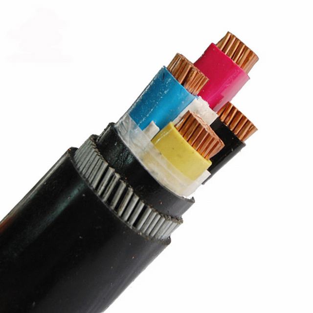Medium Low Voltage Aluminum Conductor Copper Electric Wire 4 Core PVC Jacket XLPE Insulated Electrical Power Cables Underground Steel Tape Armoured Cable