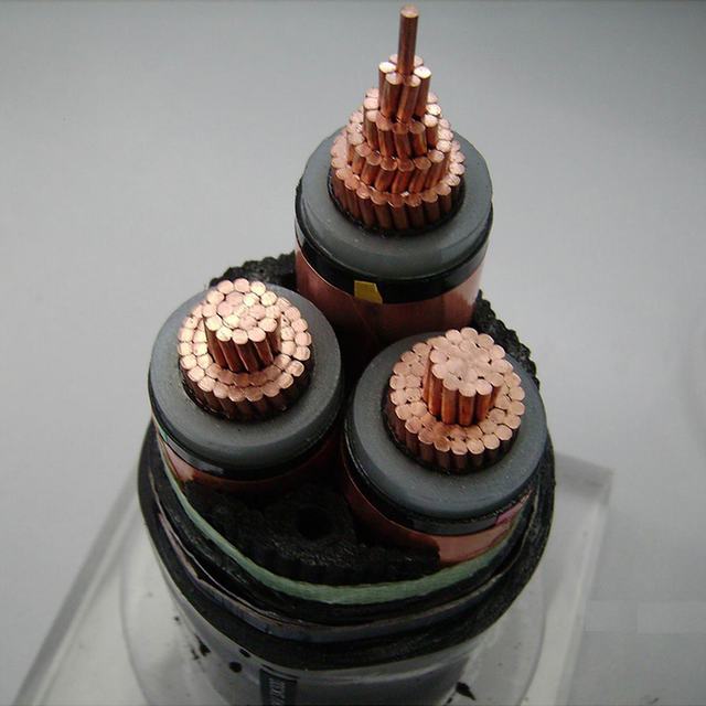 
                                 Напряжение питания среднего Tjv32 Yjv22 N2xy Nycy 11кв 33кв 3 ядер 70мм2 стальная проволока Swa бронированных МЕДНОЙ ЛЕНТЫ / провод экран медного провода кабеля питания                            