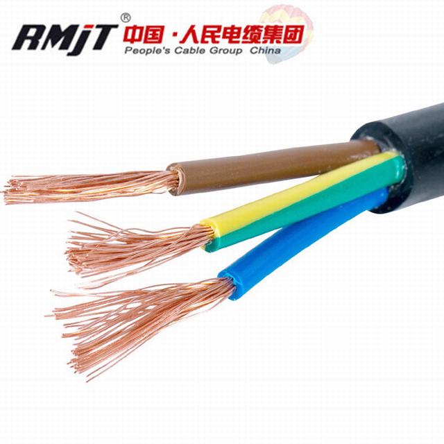  Nym J-Uo/U de cable de aislamiento de PVC sólido el Cable de cobre recubierto de PVC