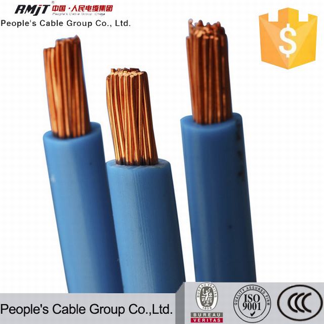  Aislamiento de PVC cable con tensión nominal de hasta 450/750V