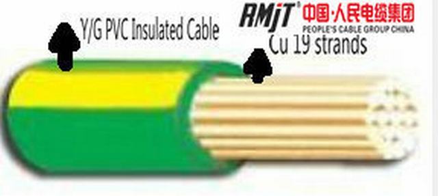  Aislamiento de PVC Y/G Cable