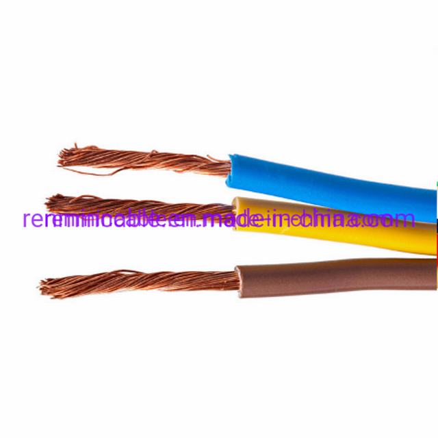 PVC Insulation 2.5 Plastic Copper Wiring Electric Copper Cable Bvr Wire